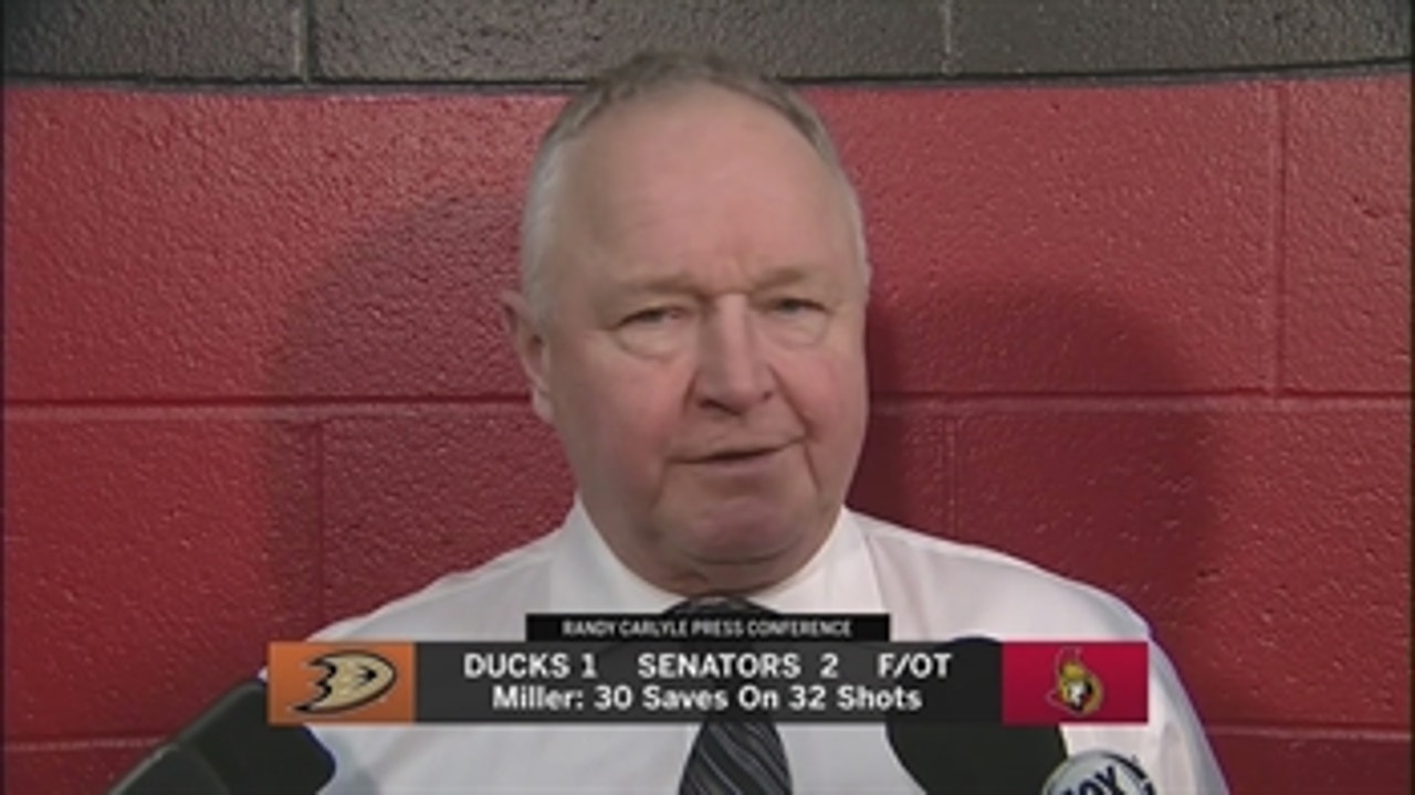 Senators 2, Ducks 1 (OT) (2/1)