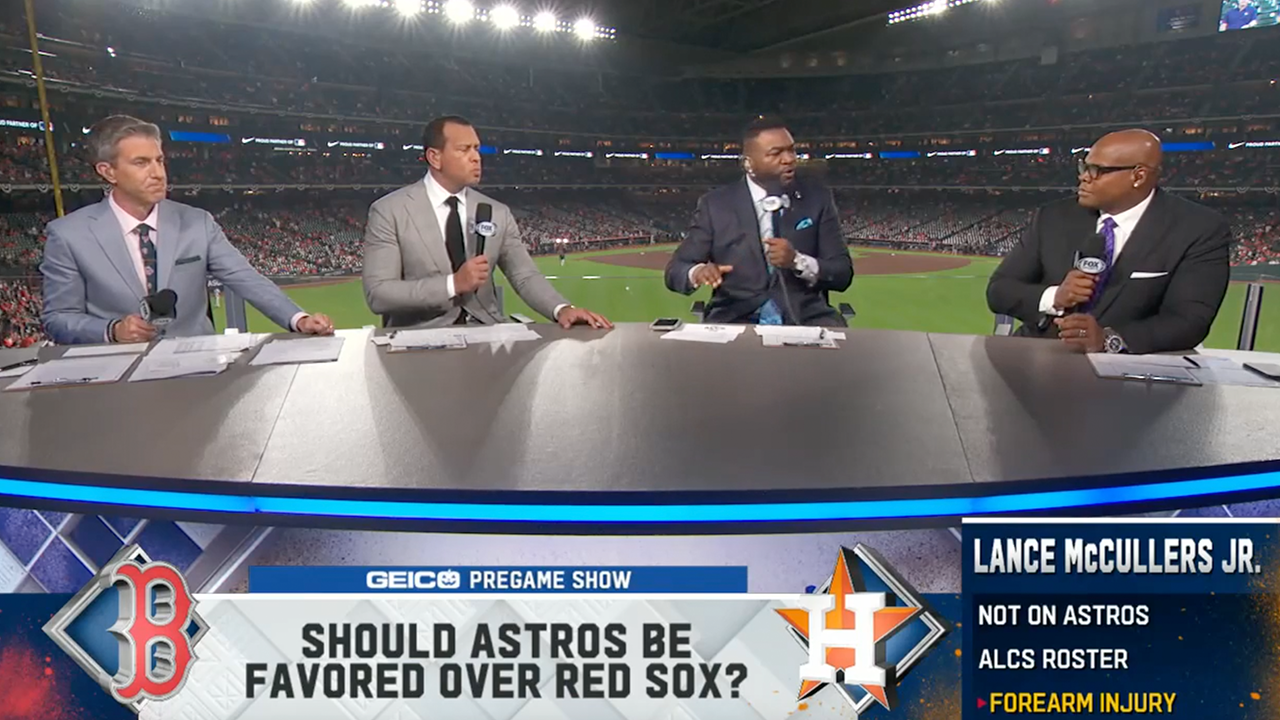 'Not so fast big guy' - The 'MLB on FOX' crew debates if Astros should be favored over Red Sox in ALCS
