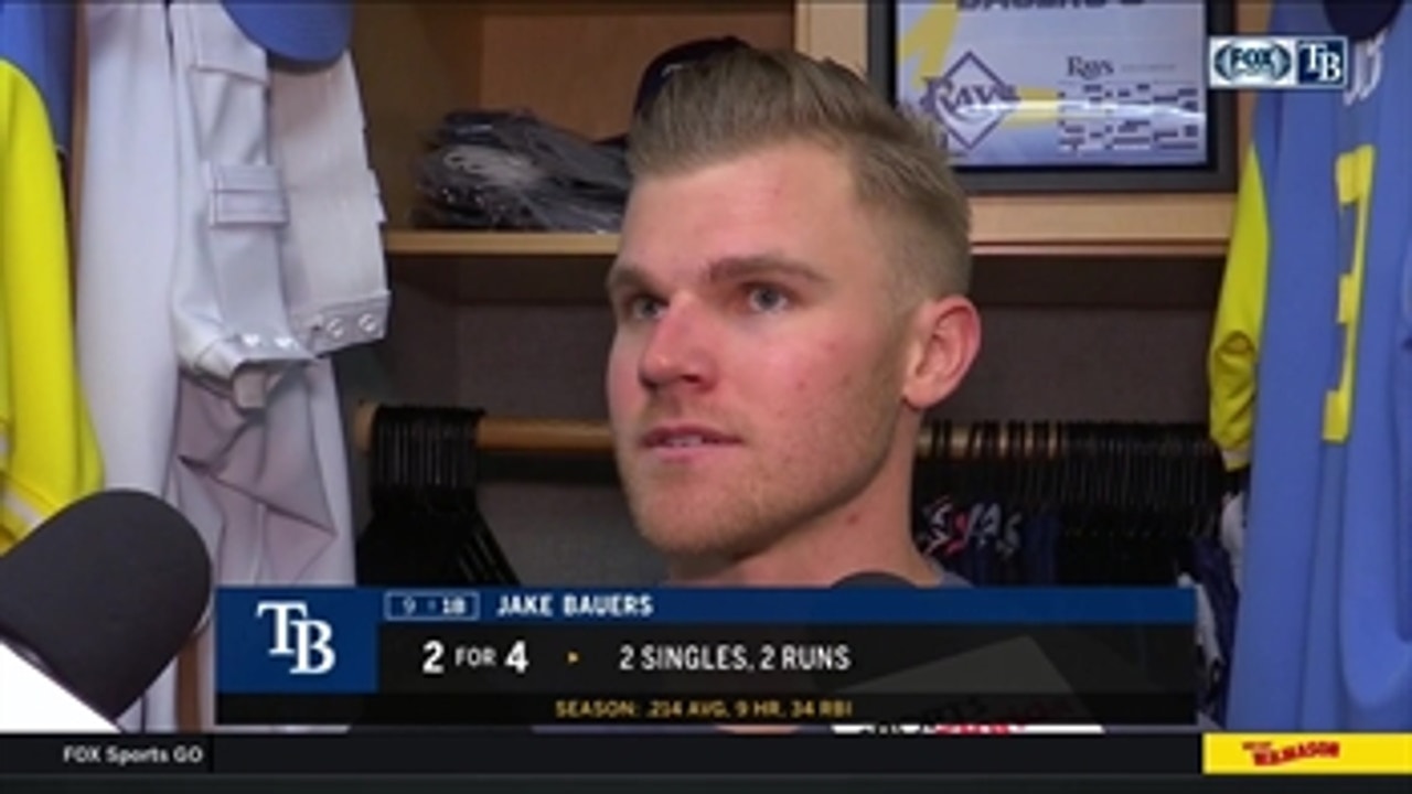 Jake Bauers discusses working out of a slump