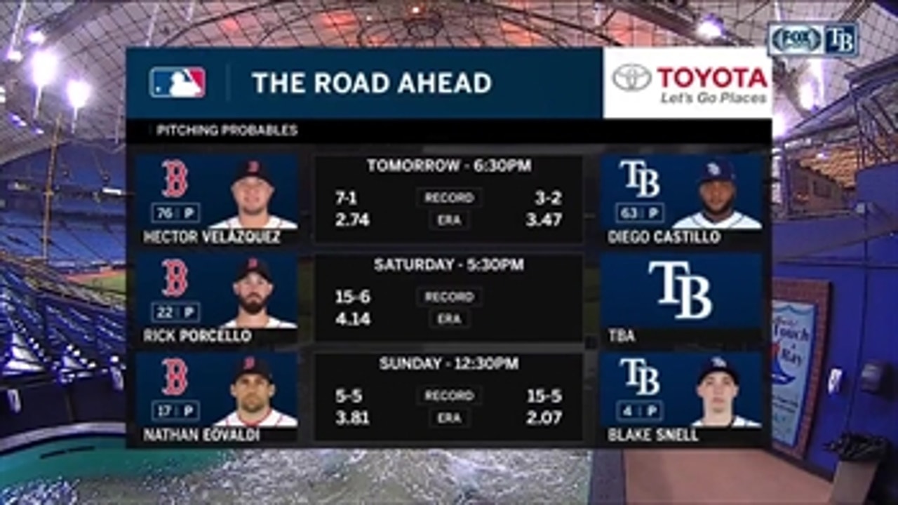 Rays welcome Nathan Eovaldi back as series vs. Red Sox kicks off