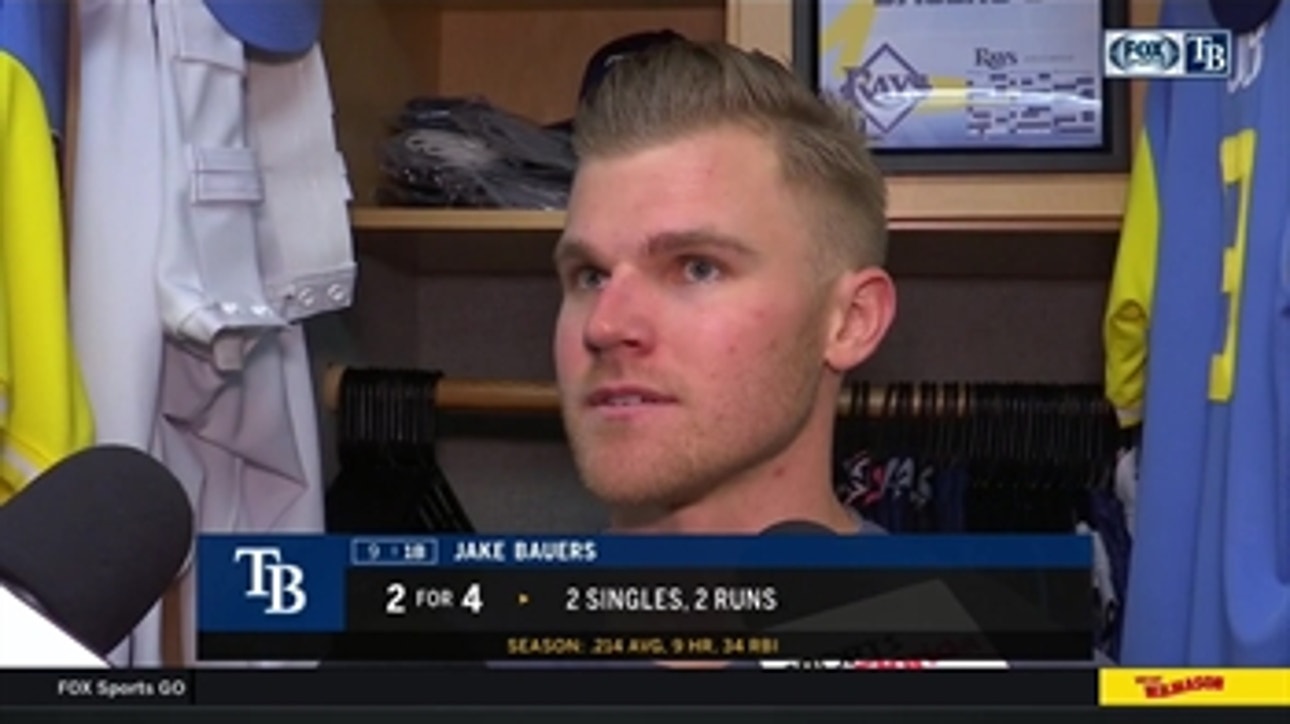 Jake Bauers discusses working out of a slump