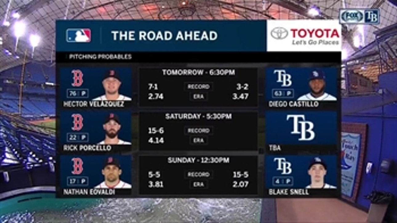 Rays welcome Nathan Eovaldi back as series vs. Red Sox kicks off