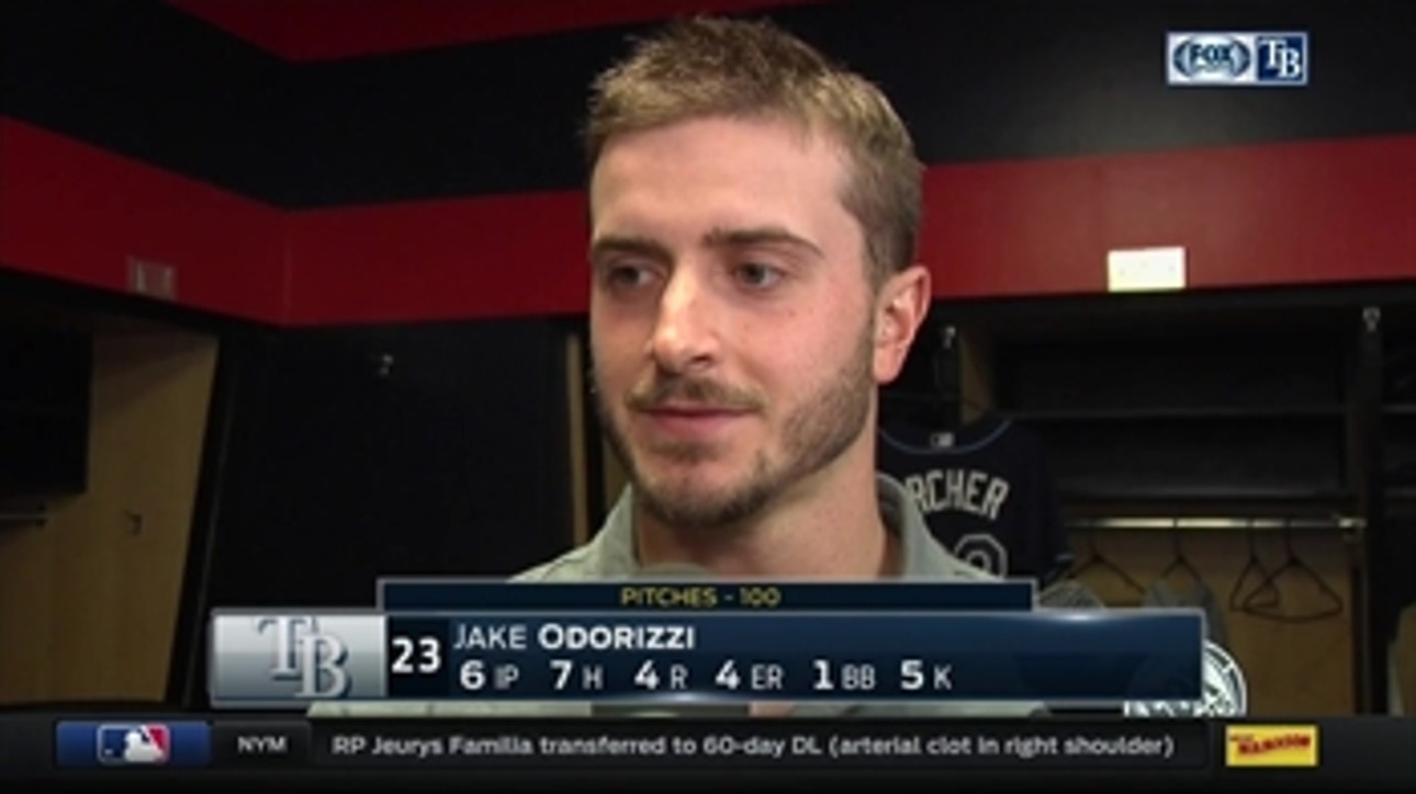 Despite Rays Win, Odorizzi wanted to get more innings in