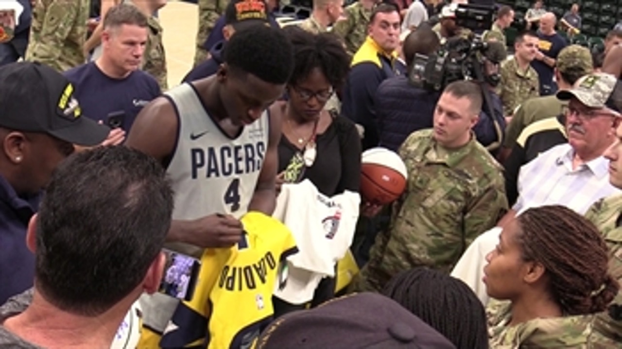 Pacers invite nearly 300 military veterans to practice