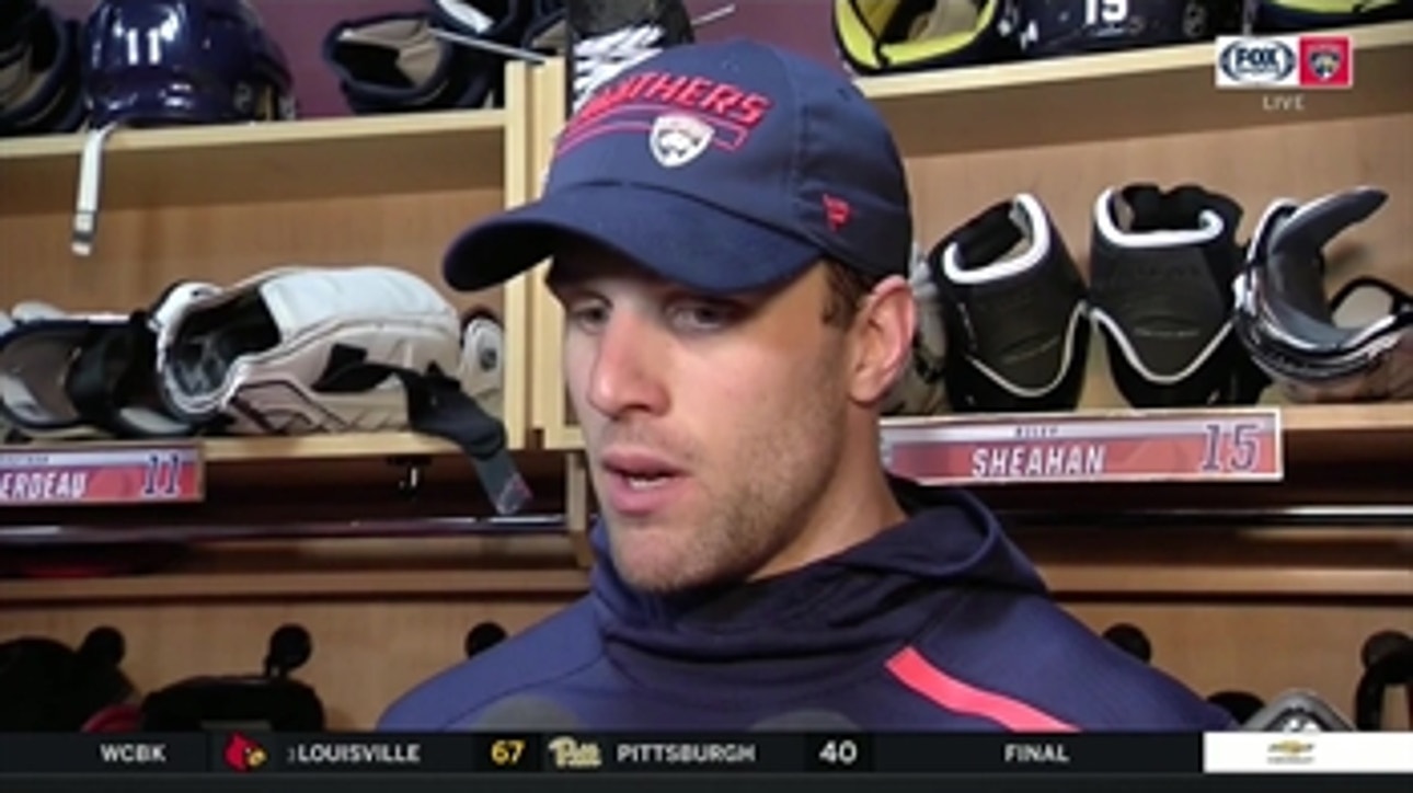 Riley Sheahan on Panthers' last week of play after loss to Senators