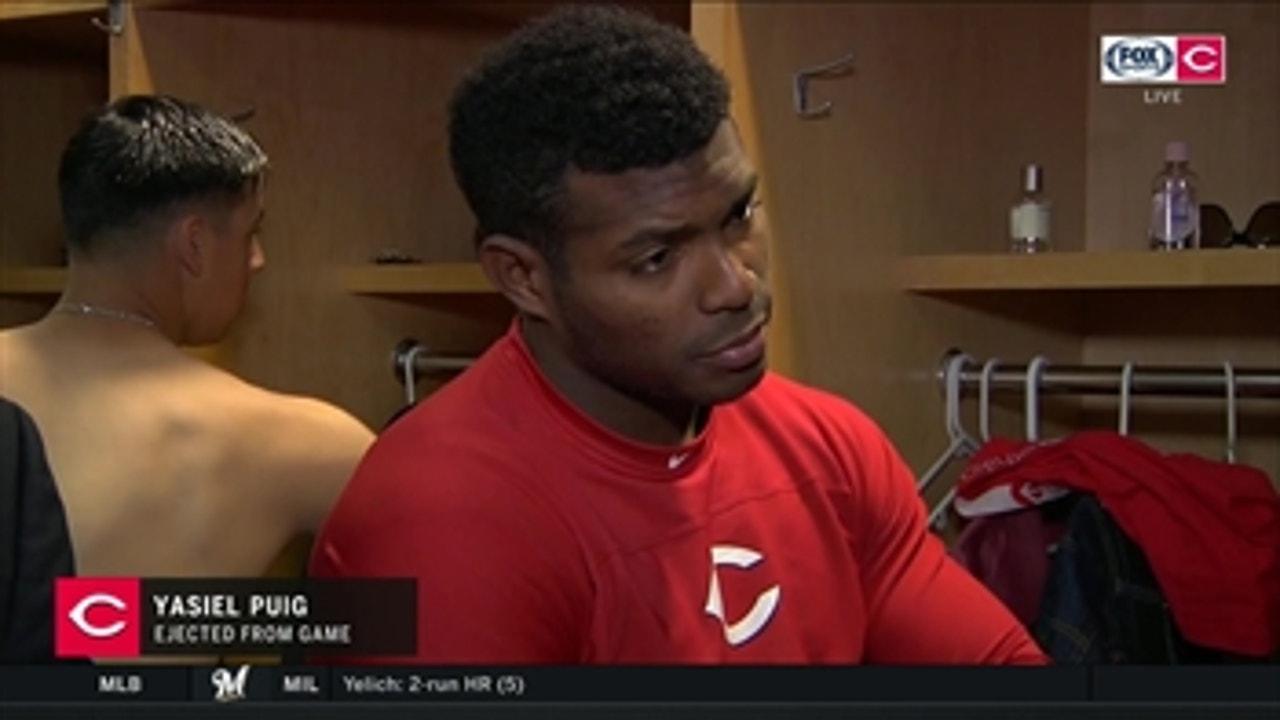 "I didn't throw a punch" - Yasiel Puig believes he shouldn't be suspended after ejection