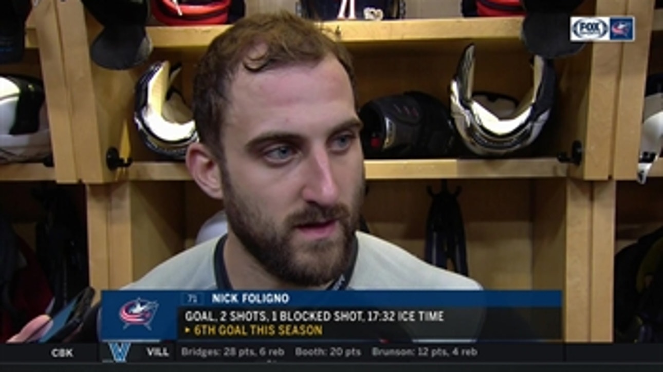 Foligno: 'The turnovers cost us tonight'