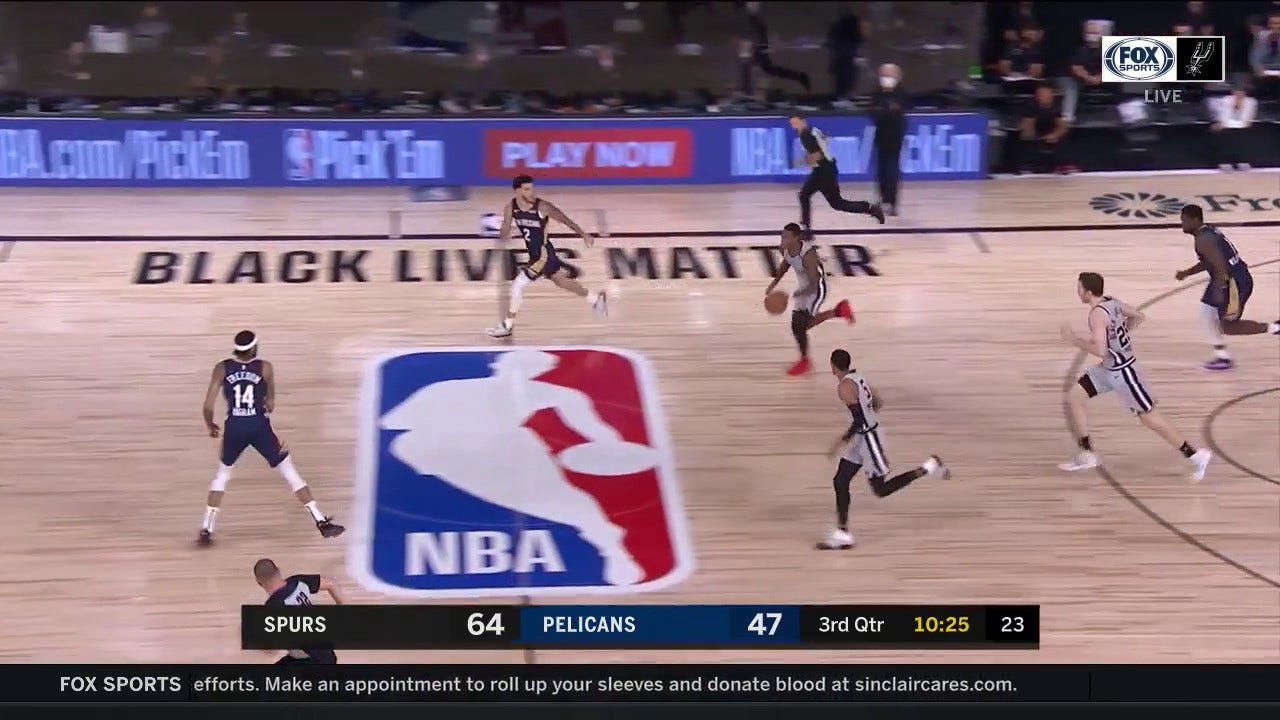 WATCH: Dejounte Murray hits a Three in the 3rd Quarter