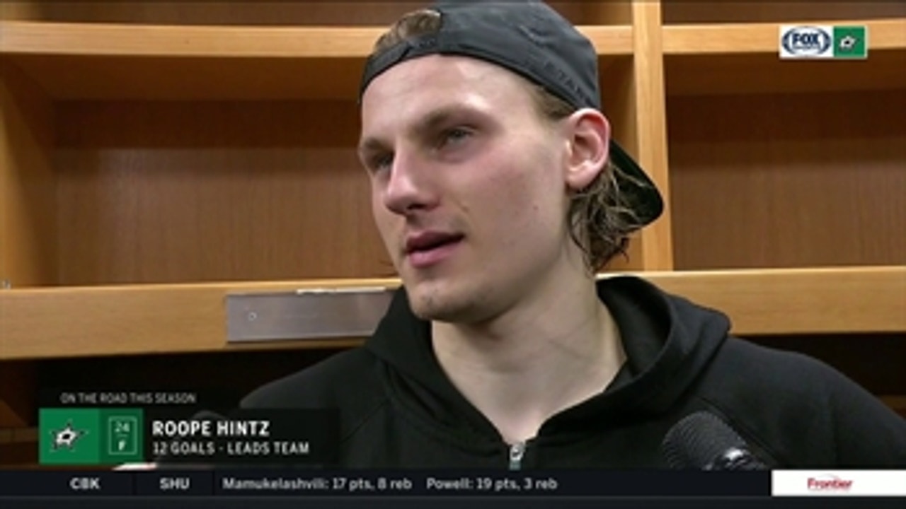 Roope Hintz Scores final two Goals, Stars beat the Blues 3-2