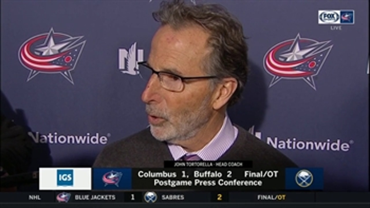 John Tortorella postgame: "It's a huge point for us to start off the break and we'll go to Montreal."