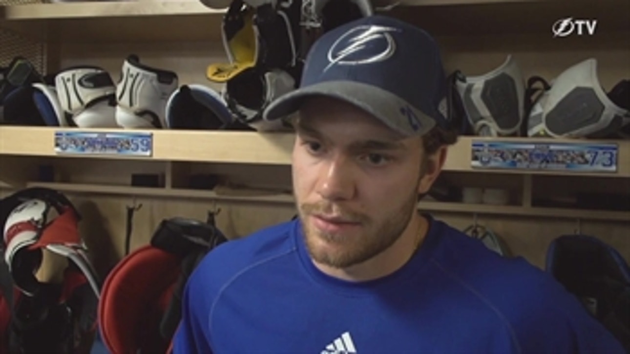 Brayden Point says limiting turnovers will be critical vs. Bruins