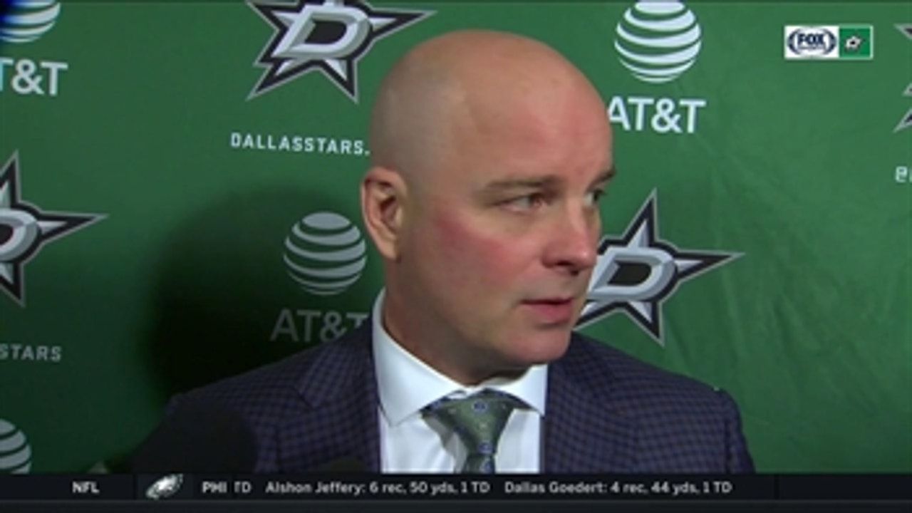 Jim Montgomery on the Stars energy in loss to Golden Knights