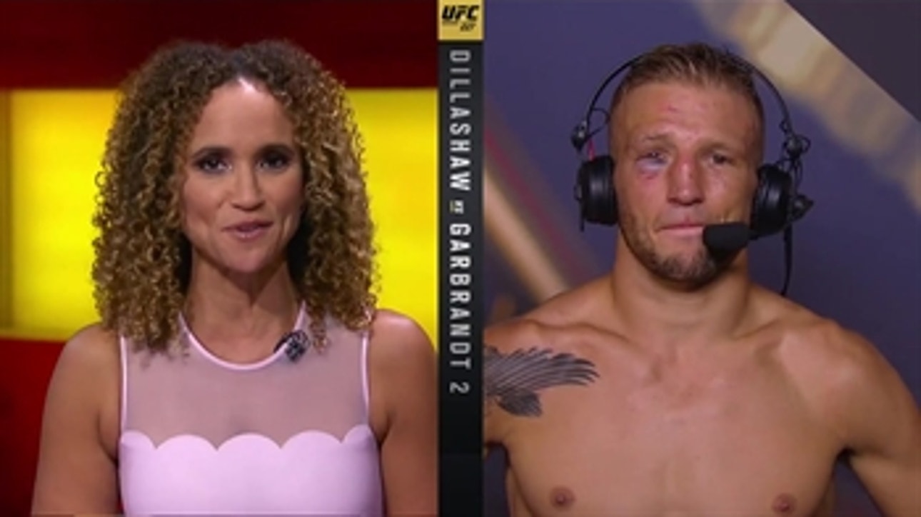 TJ Dillashaw talks to the UFC on FOX crew ' INTERVIEW ' POST-FIGHT ' UFC 227