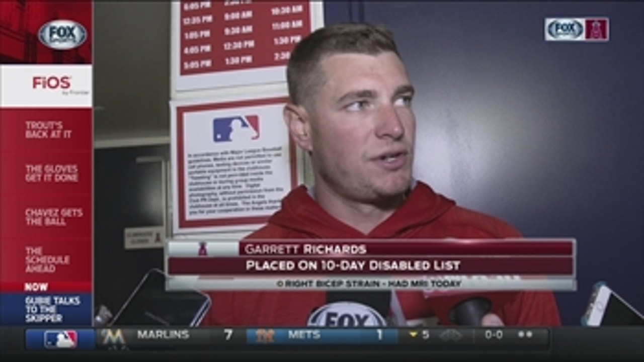 Angels Live: Garrett Richards on the 10-day DL with biceps strain