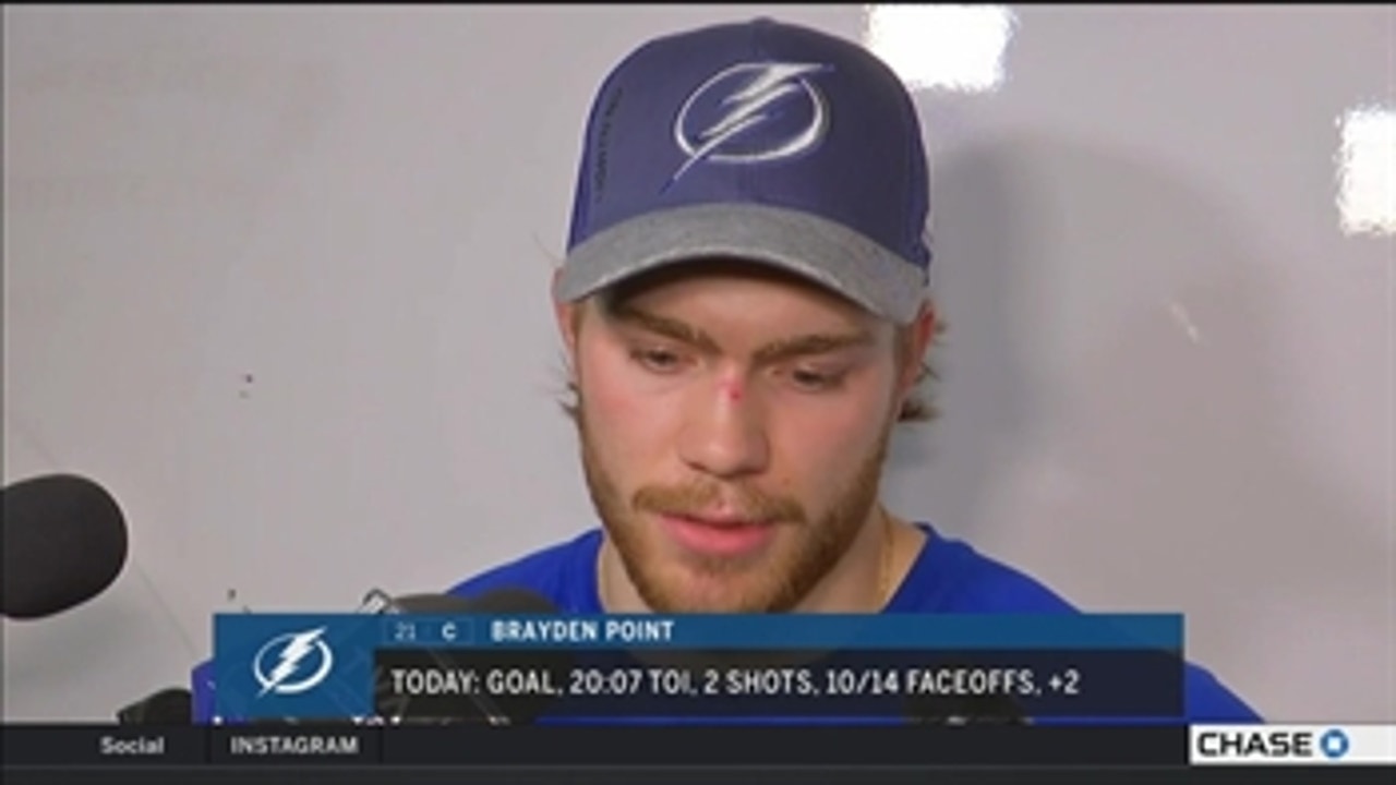 Brayden Point says depth has been important for Bolts in playoffs