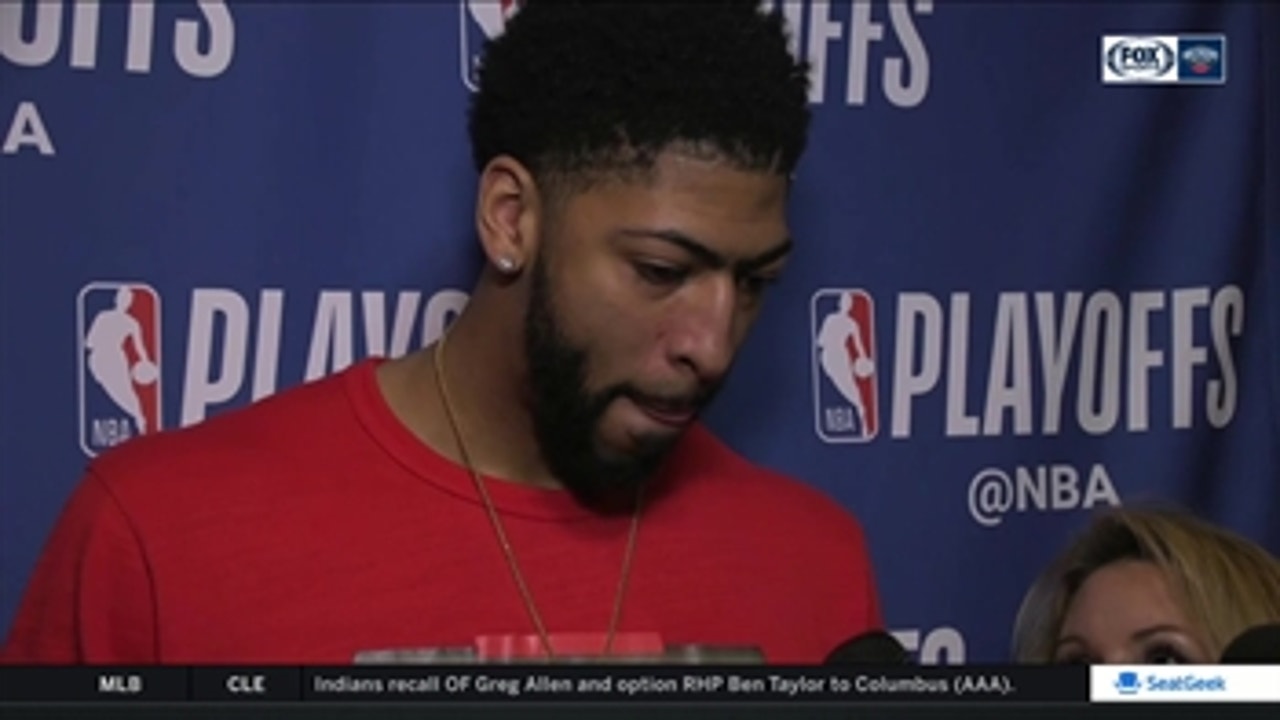 Anthony Davis meets with media following Game 4 loss | Warriors at Pelicans