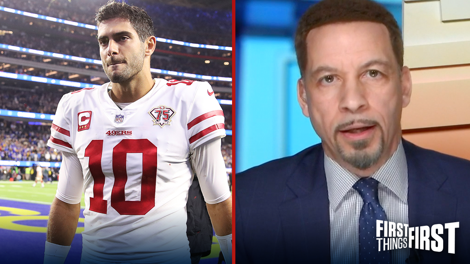 Chris Broussard doesn't blame Jimmy G for 49ers' loss to Rams