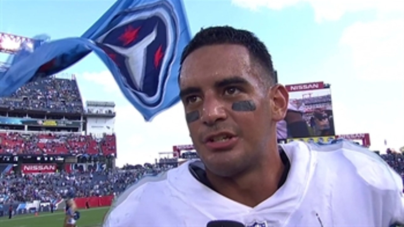 Marcus Mariota wants the Titans to build off their emotional win