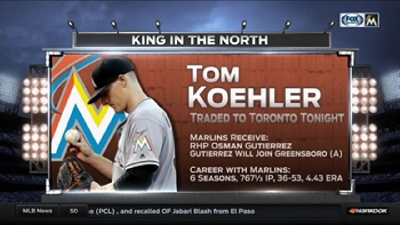 Koehler traded to the Blue Jays after six seasons