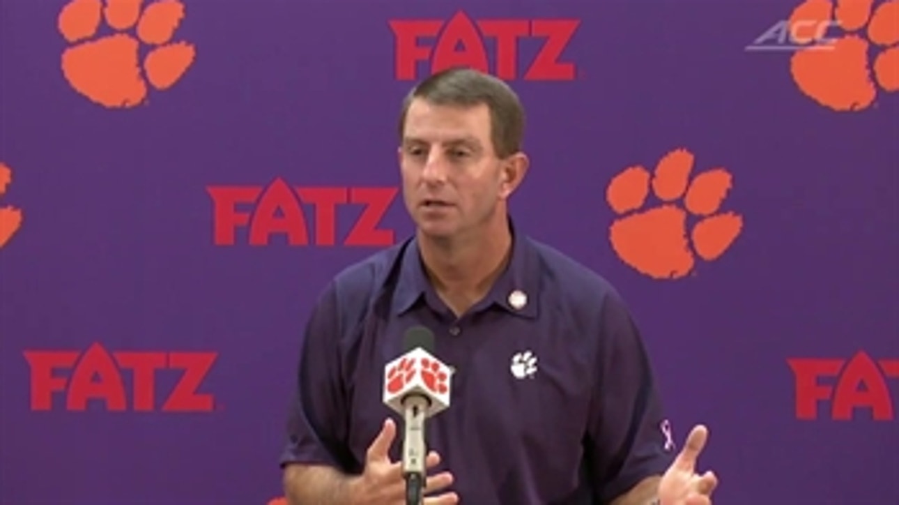 Dabo Swinney bracing himself for 'violent' play by Georgia Tech