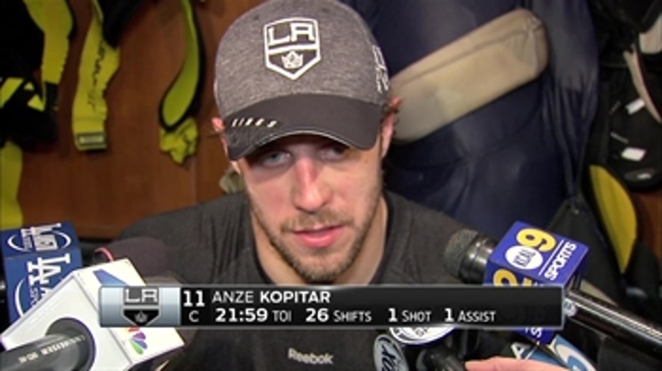 Anze Kopitar after Game 1 loss: You can't give them too much momentum