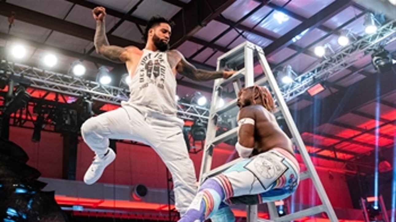 John Morrison vs. Kofi Kingston vs. Jimmy Uso - SmackDown Tag Team Titles Triple Threat Ladder Match: WrestleMania 36 (Full Match)