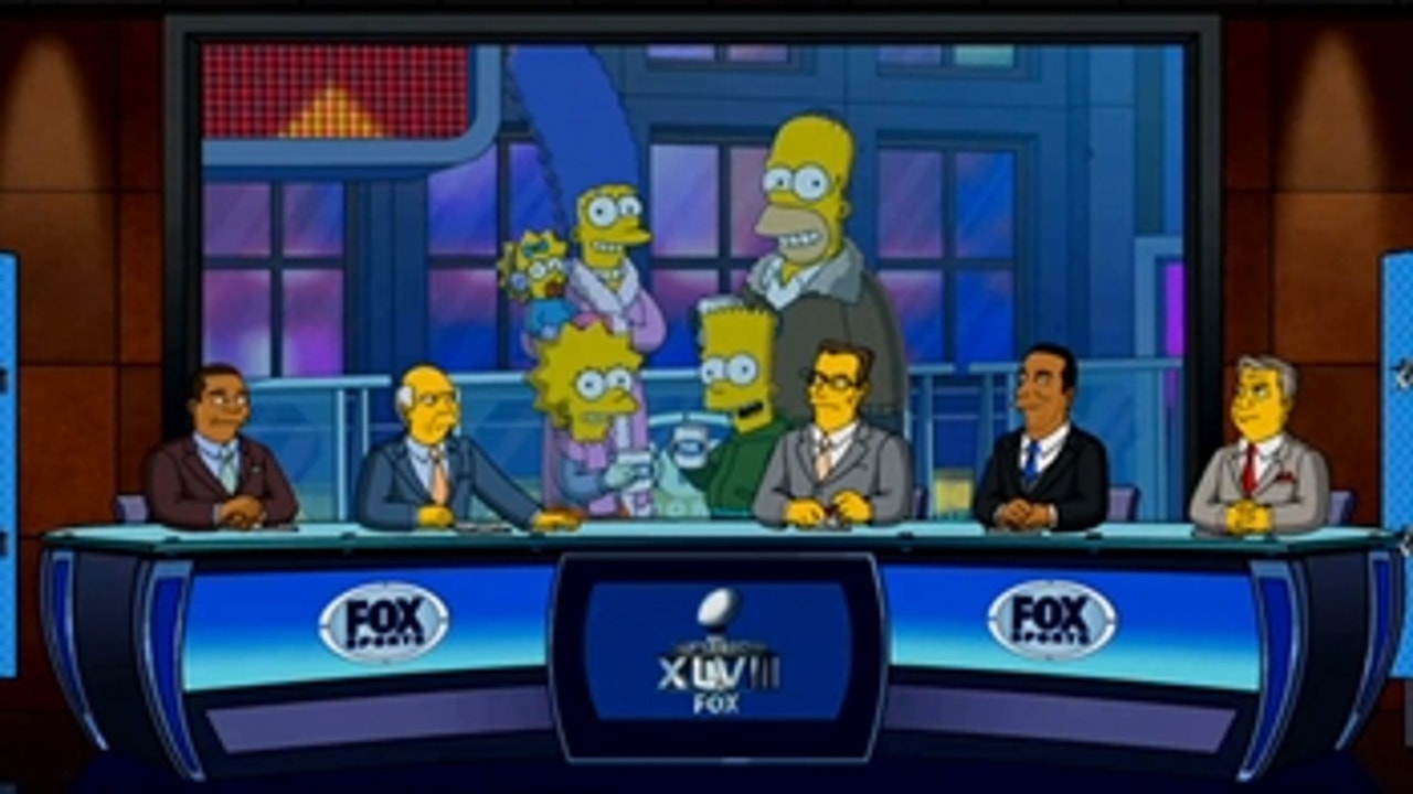 The Simpsons are ready for the Super Bowl