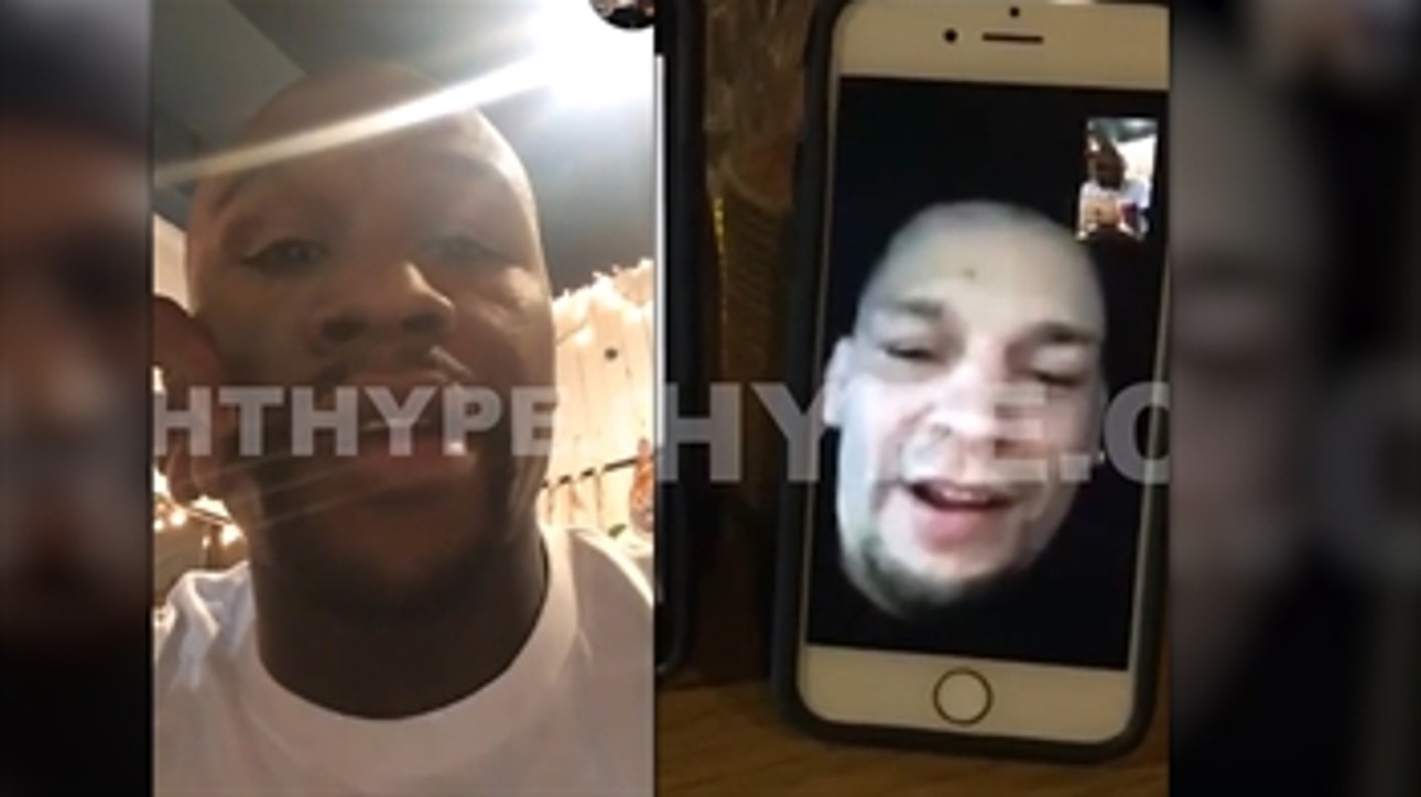 Floyd Mayweather FaceTimes with Nate Diaz, says he will "put the finishing touches on (Conor McGregor)"