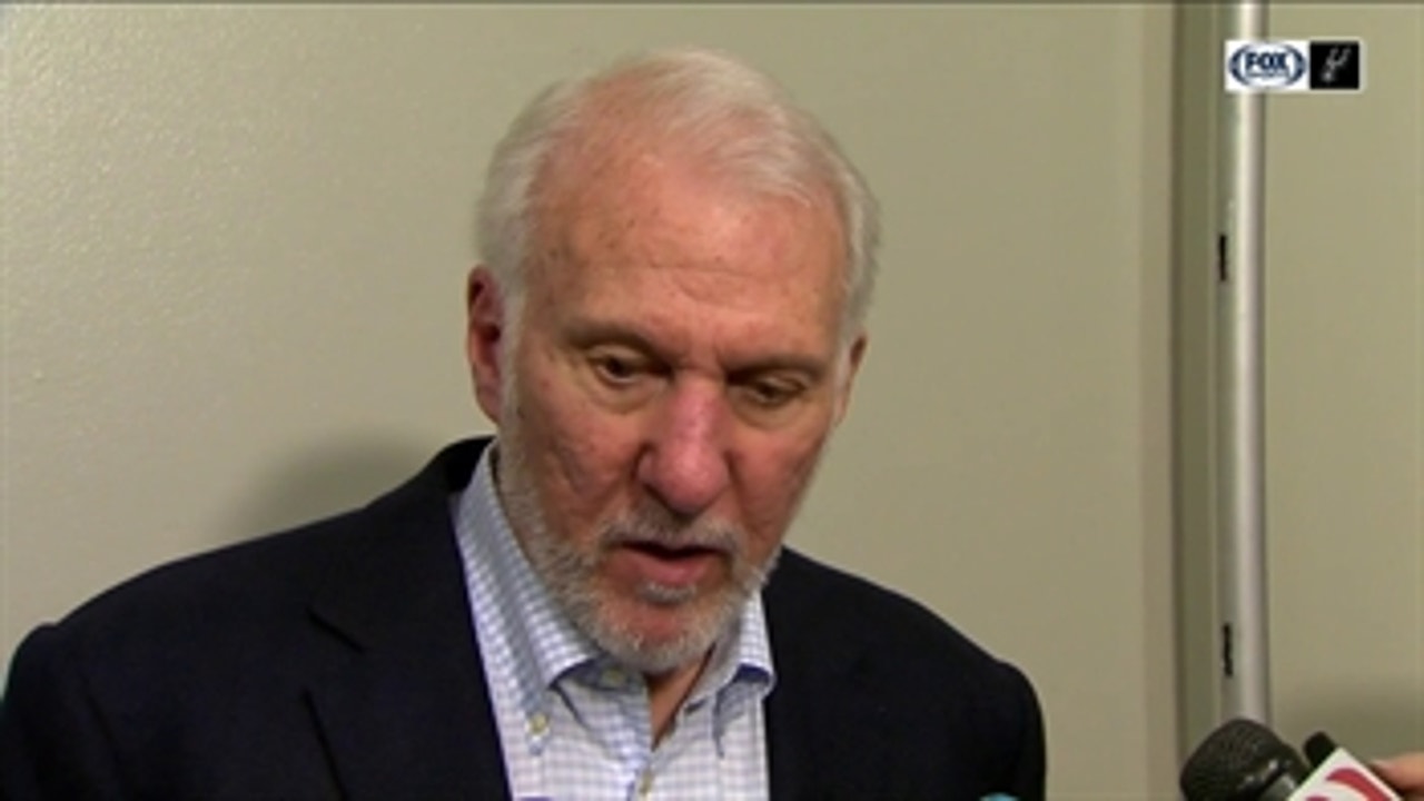 Gregg Popovich after a tough loss to the OKC Thunder