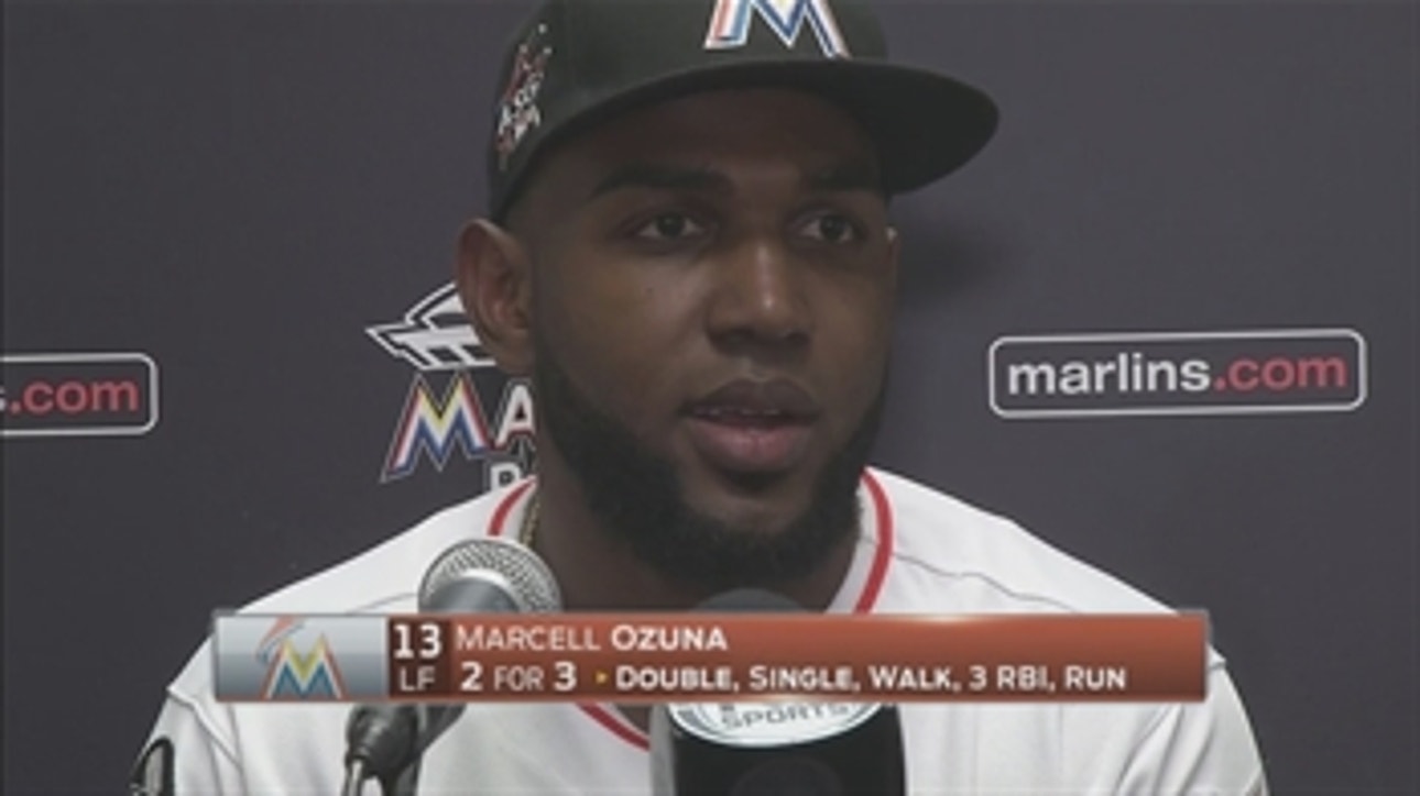 Marcell Ozuna says he worked hard to have a good second half