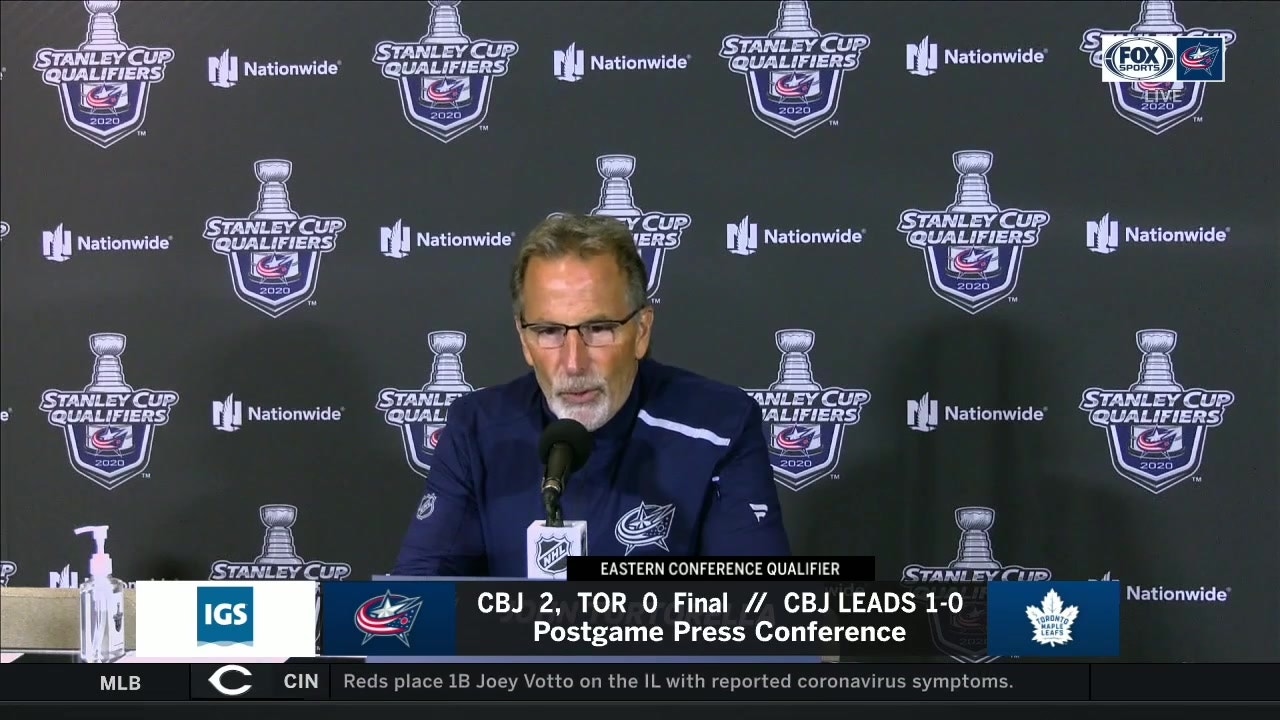 John Tortorella breaks down Blue Jackets' Game 1 win over Maple Leafs