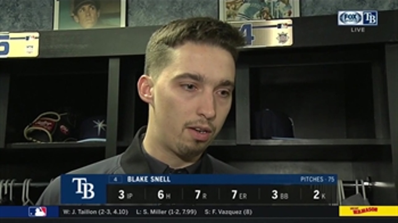 Blake Snell on loss to Royals: 'I couldn't really fool them'