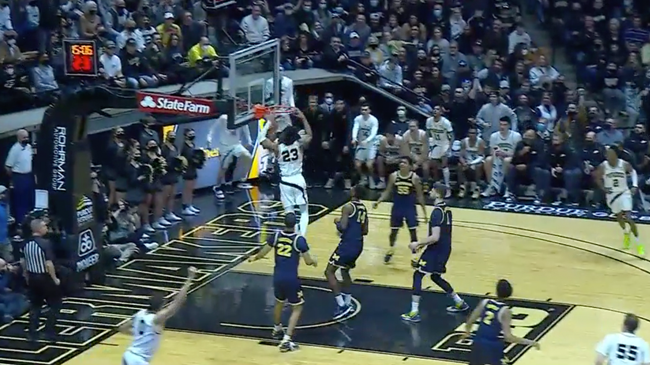 Jaden Ivey elevates for another powerful dunk