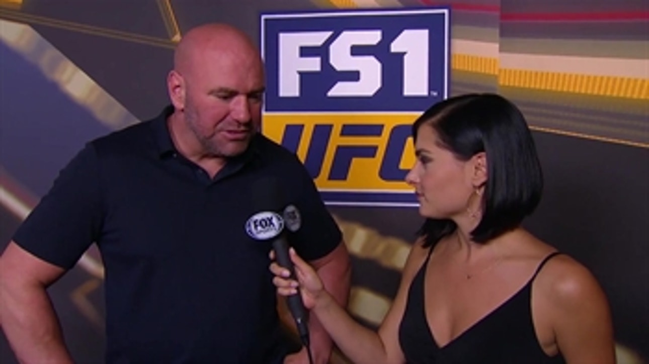 Dana White talks to Megan Olivi ' INTERVIEW ' POST-FIGHT ' UFC 227