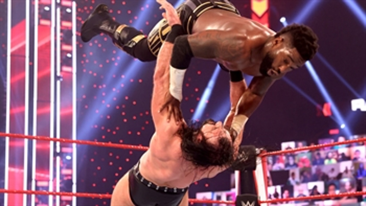 Drew McIntyre vs. The Hurt Business – 2-on-1 Handicap Match: Raw, Mar. 22, 2021
