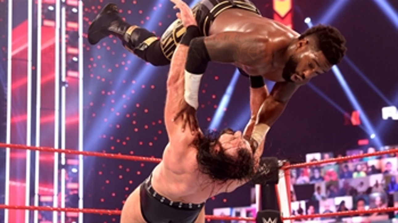 Drew McIntyre vs. The Hurt Business – 2-on-1 Handicap Match: Raw, Mar. 22, 2021
