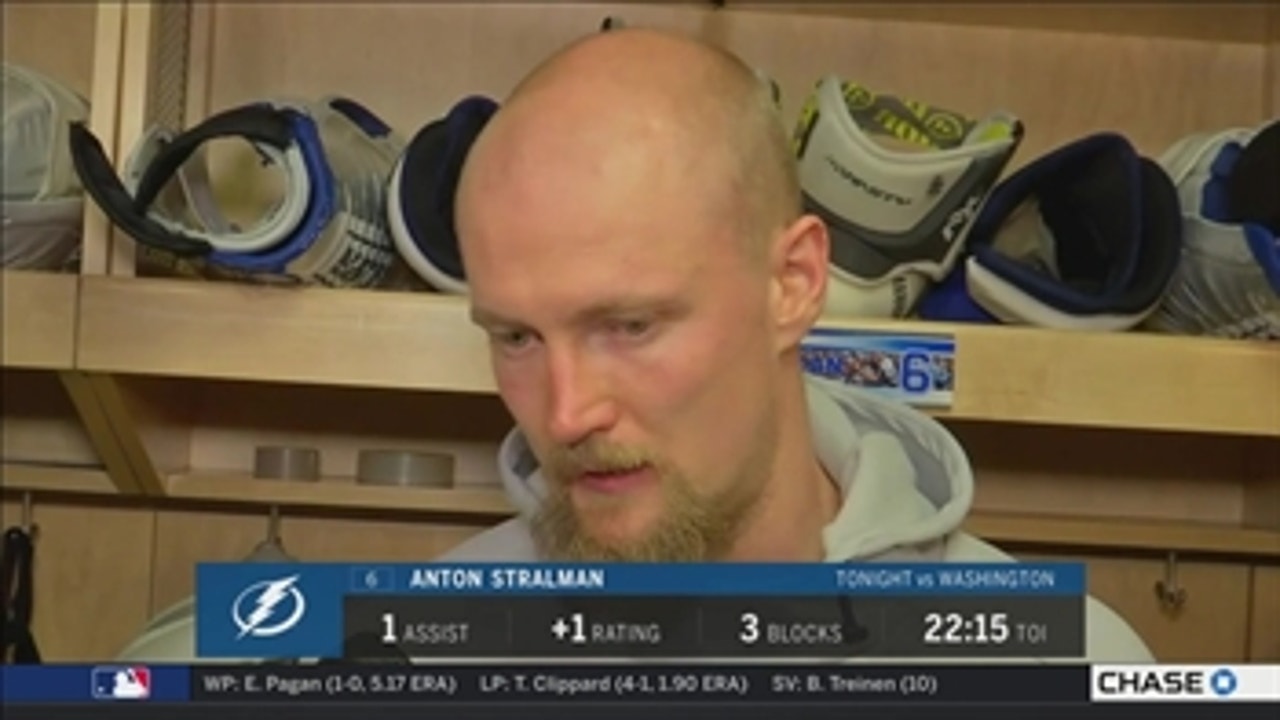 Anton Stralman: I think we backed off too much after taking the lead