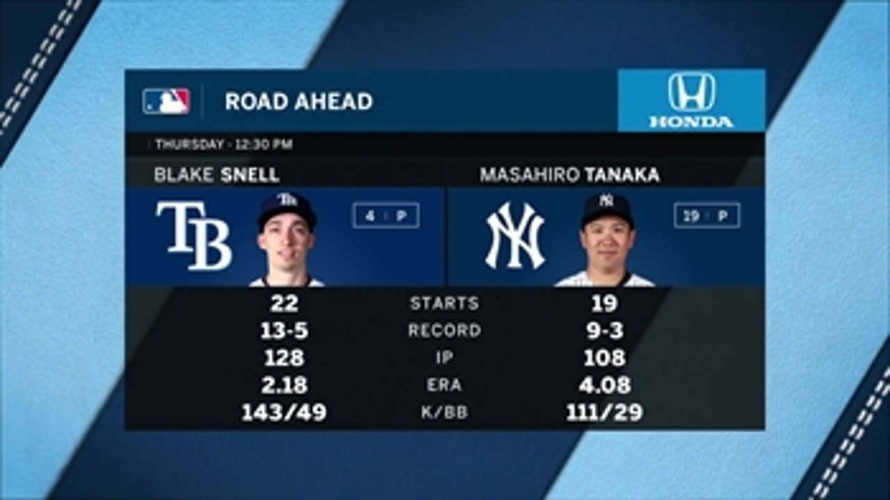 Rays go for series win over Yankees in Thursday's finale