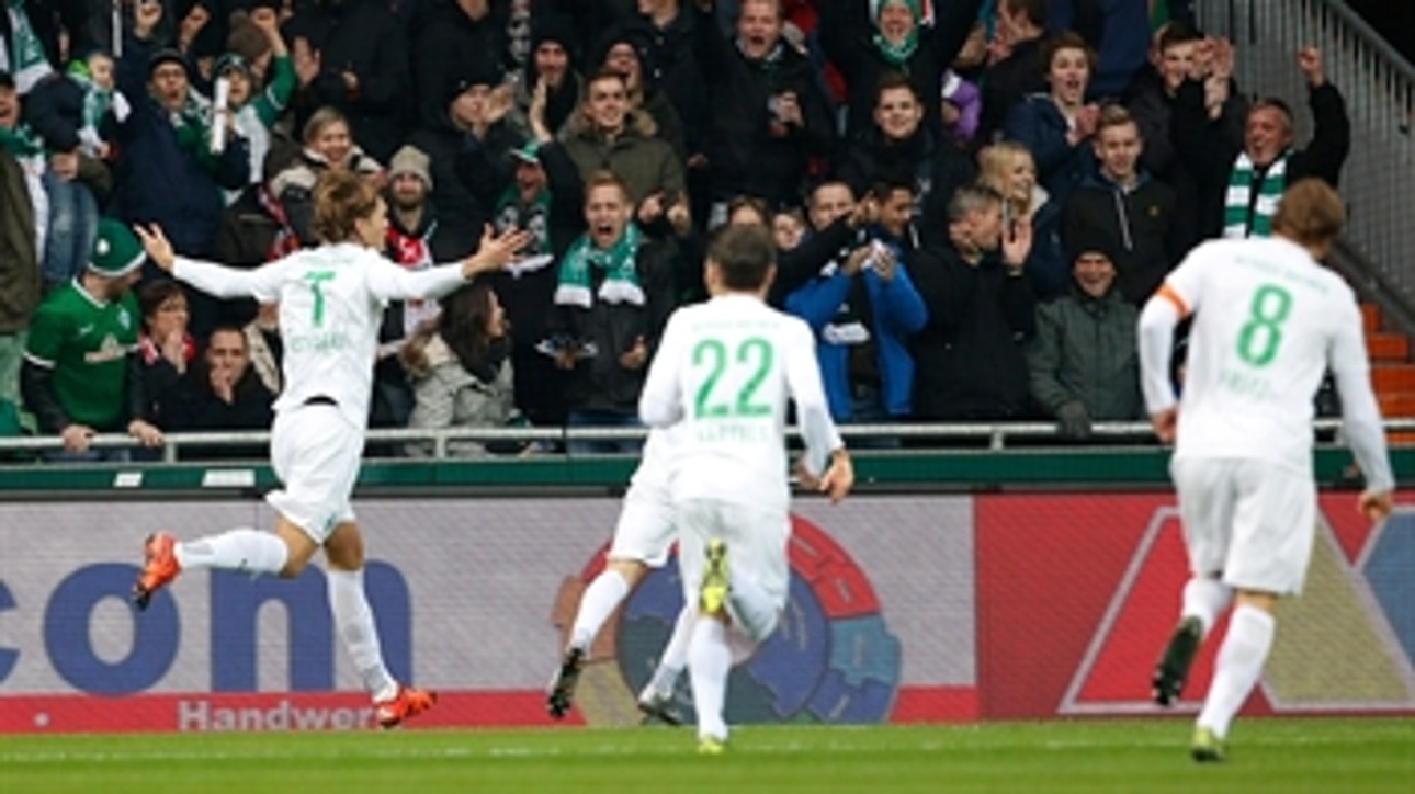 Vestergaard gives Werder Bremen early lead vs. Koln ' 2015-16 Bundesliga Highlights