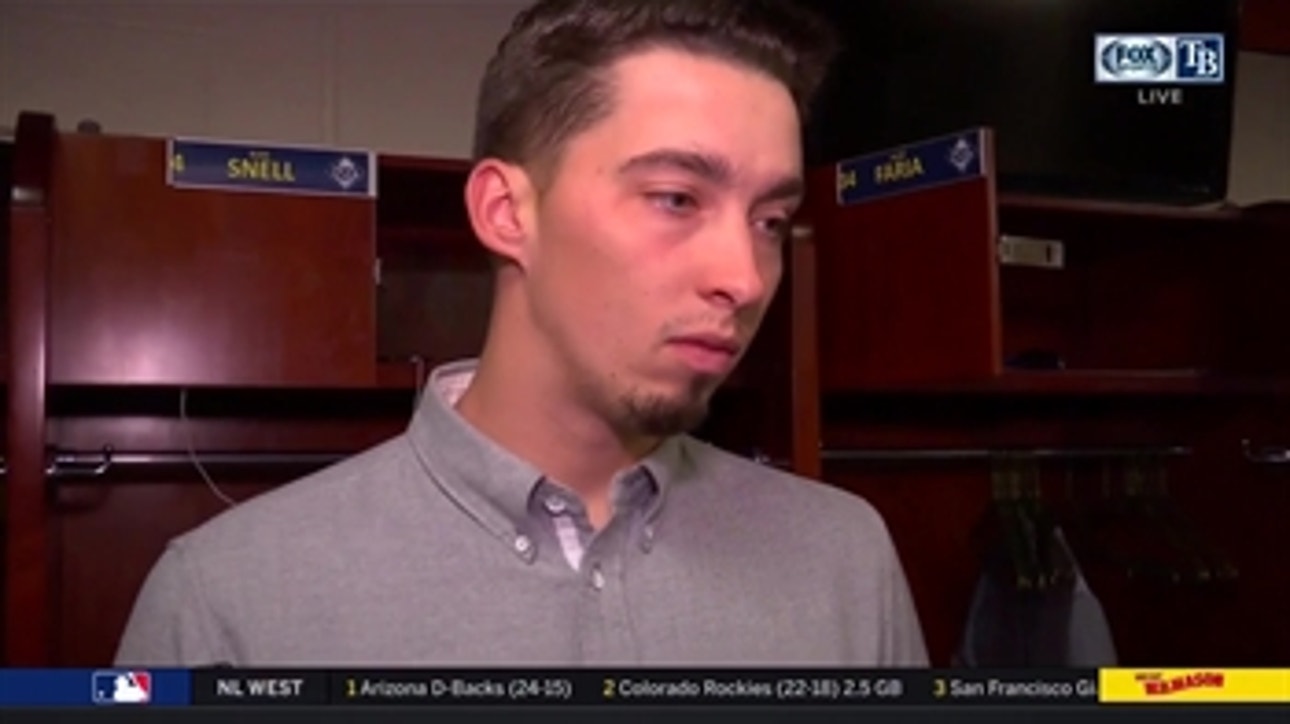 Blake Snell talks about not finding a consistent rhythm