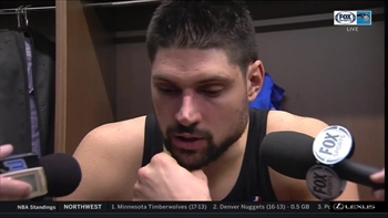 Nikola Vucevic: It's good that we didn't give up