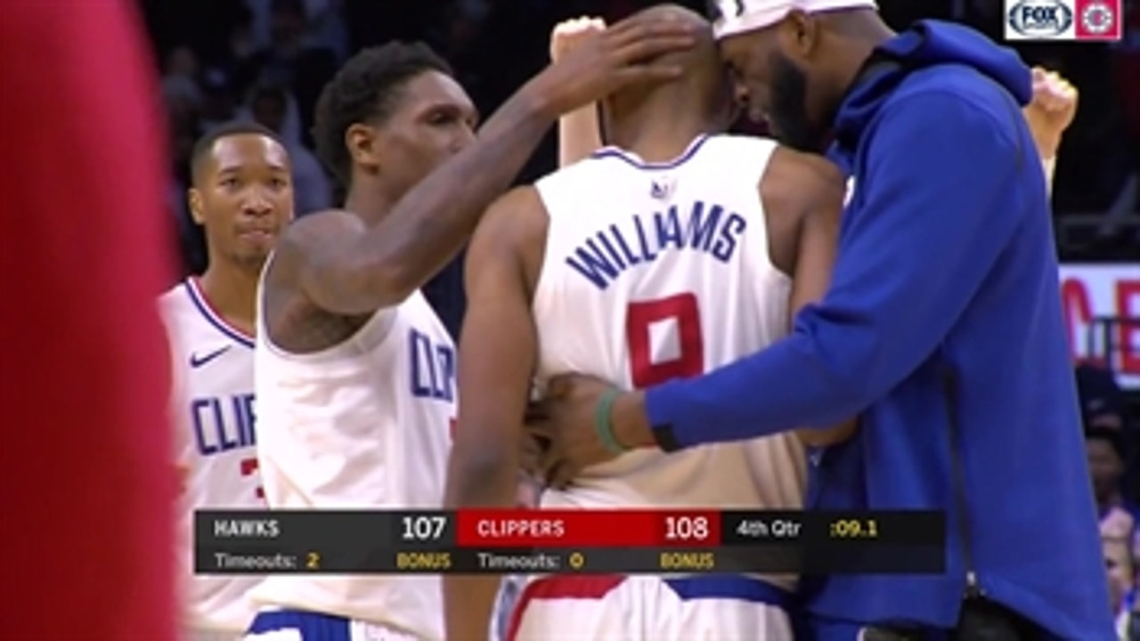 WATCH: CJ Williams' 3-pointer with 9 seconds left helps Clippers sink Hawks