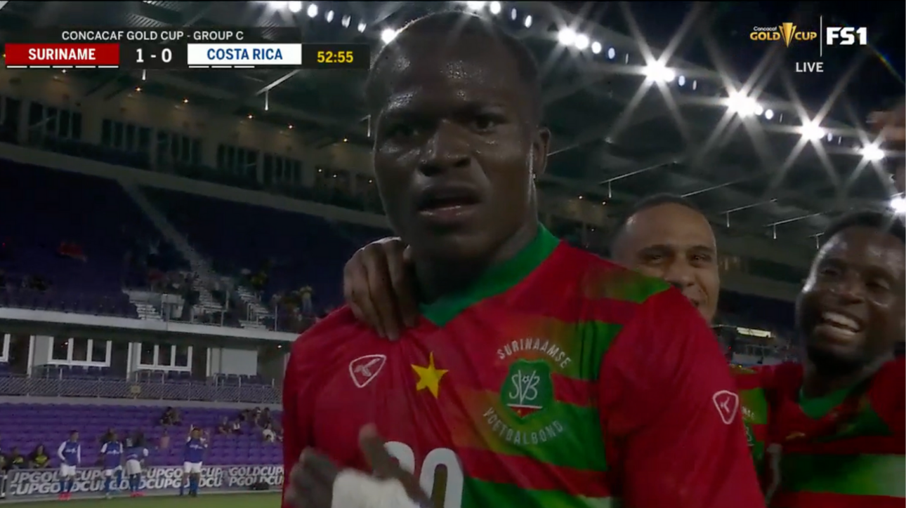 Gleofilo Vlijter's strike helps give Suriname 1-0 lead vs. Costa Rica