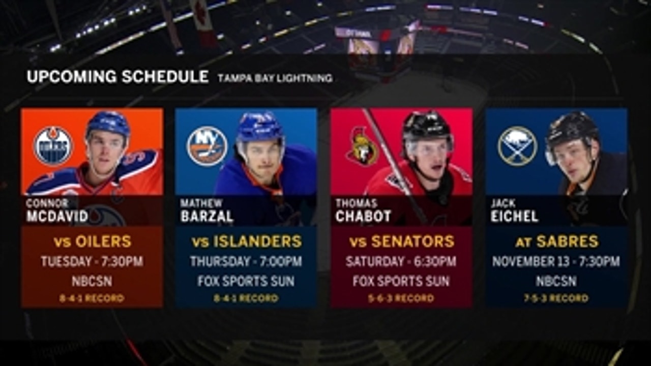 Lightning surging right along as Islanders pay a visit