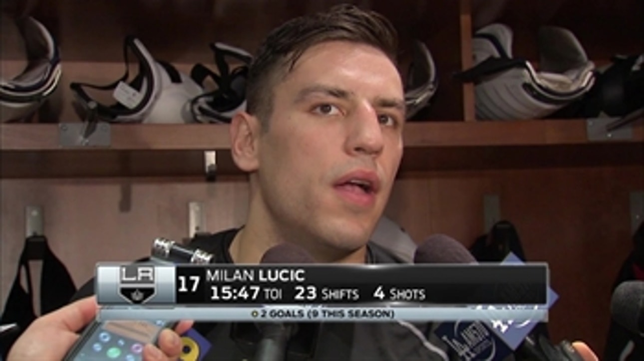 Milan Lucic postgame (12/5): We did a good job of limiting their chances