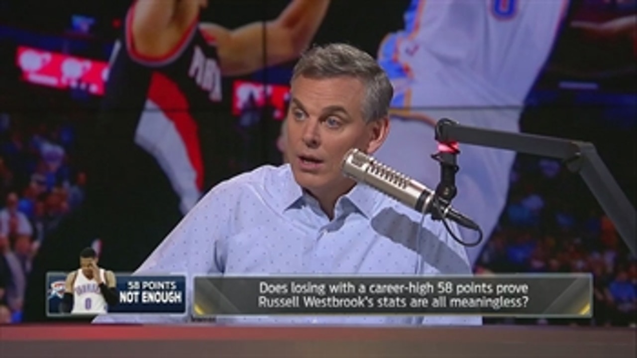 Colin's message to Westbrook after 58-point game: 'Stop shooting 3's' ' THE HERD