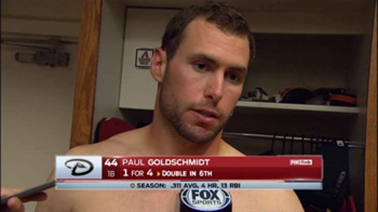 Goldschmidt tips cap to Giants' Heston