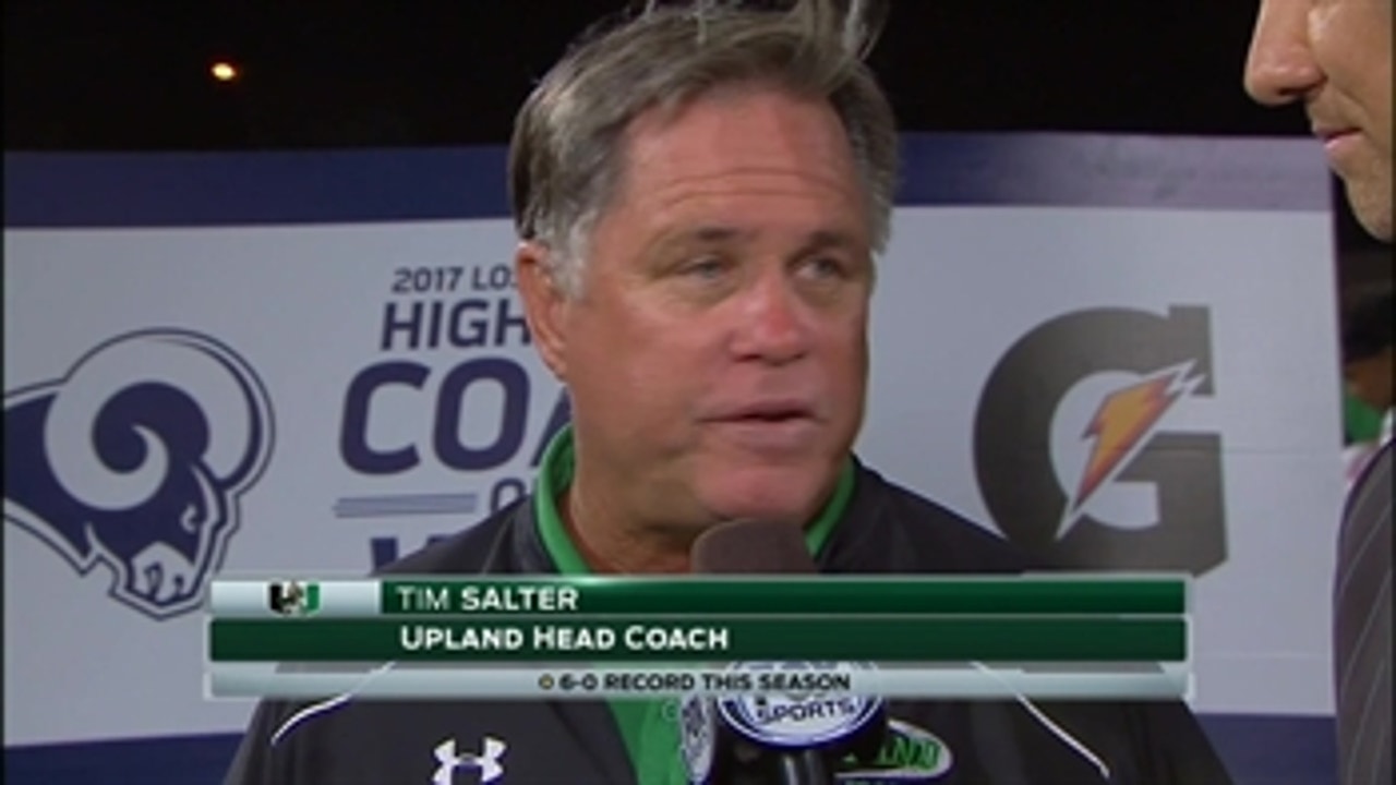 LA Rams HS Coach of the Week: Tim Salter of Upland