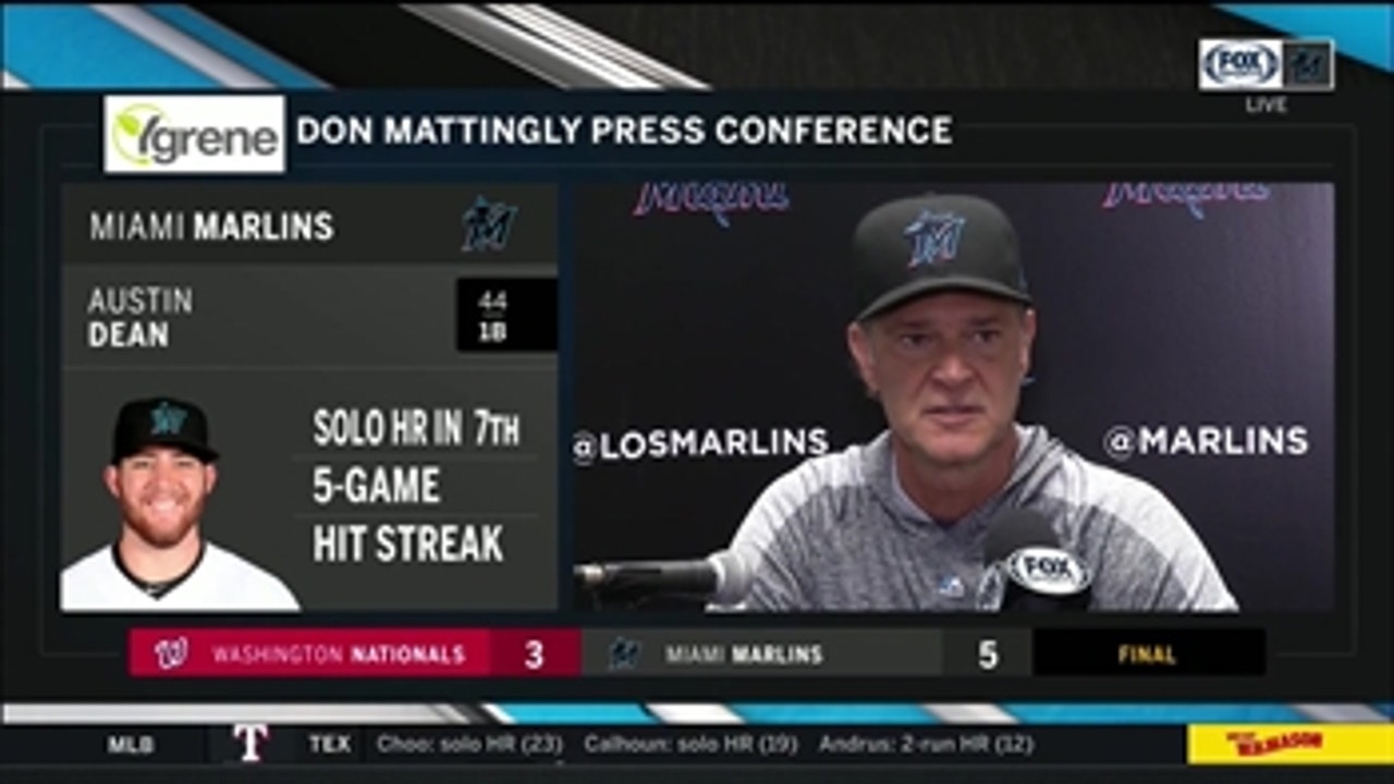 Don Mattingly on 7th inning: We were able to break the floodgates open