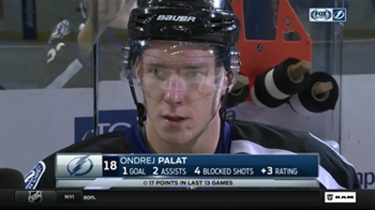 Ondrej Palat says Lightning found their energy in 3rd period